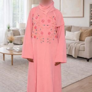 Yusra Elegant Pink Abaya